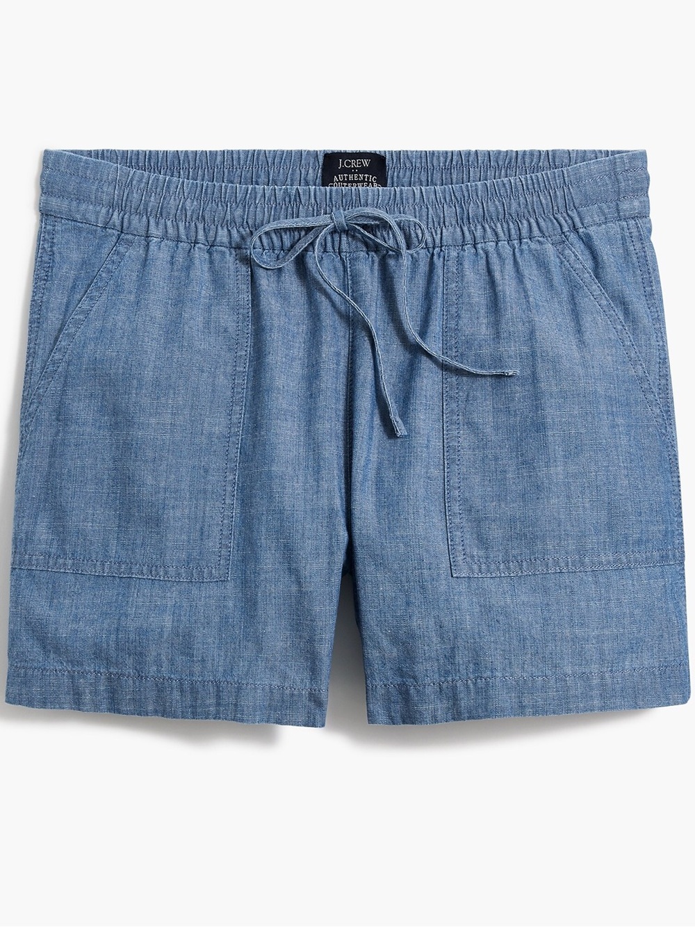 J.Crew Cotton Drawstring Chambray Short size L